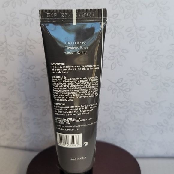 Biorace Pore Tightening Pearl Clay Mask - Picture 4 of 6